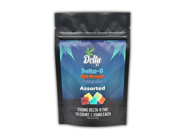 Delta-9 High Strength Gummies 250mg 2Ct