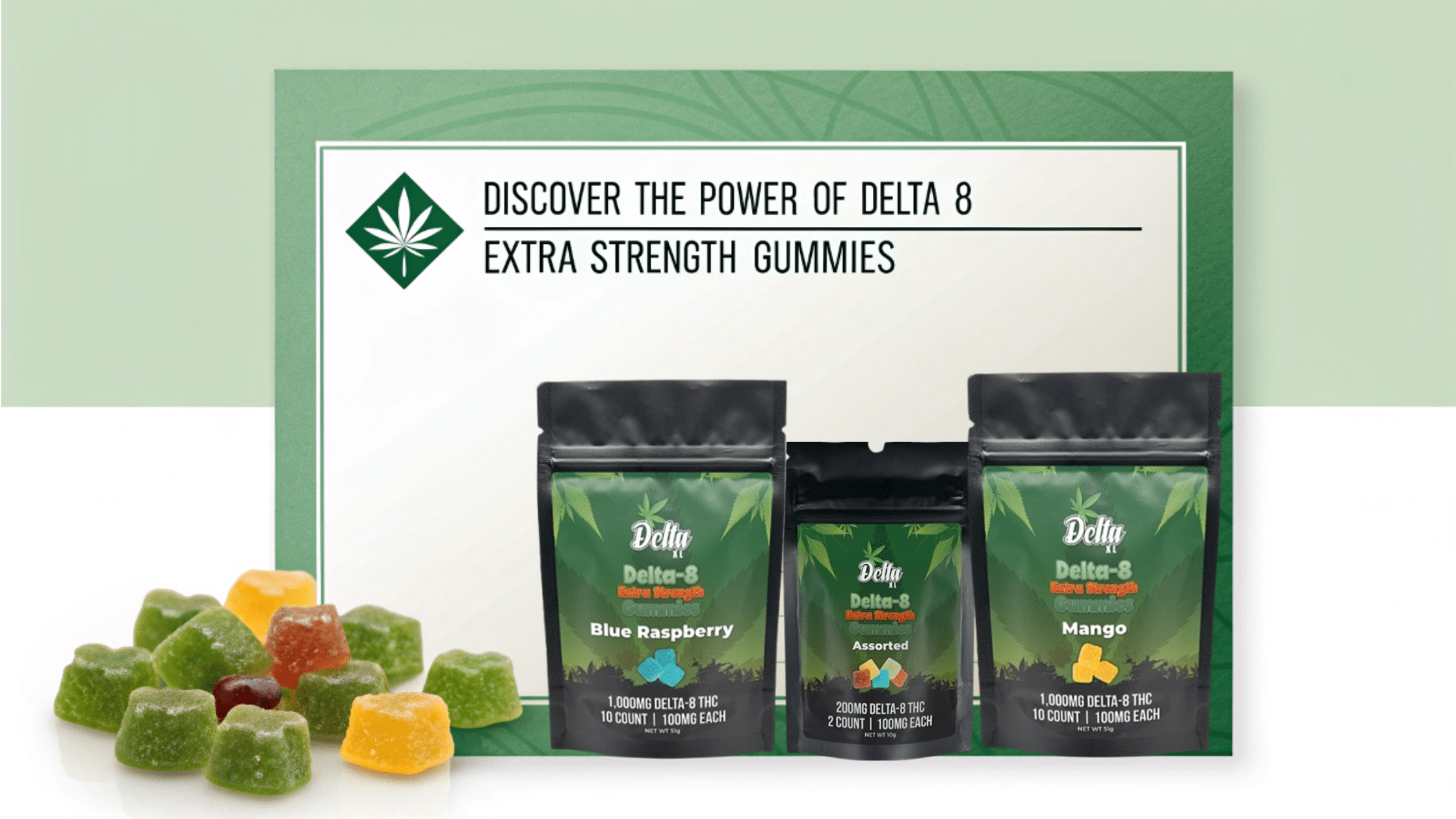 Delta 8 Extra Strength Gummies by Cann CBD – premium THC-infused edibles for relaxation and stress relief